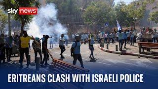 Tel Aviv: Eritrean asylum seekers clash with Israeli police
