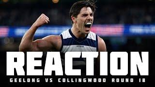 REACTION | Geelong v Collingwood | Round 18 | AFL 2024