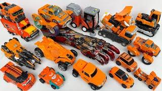 Orange Color Transformers Prime Beast Hunters: Superhero Infinity GAUNTLET, Tobot, Carbot, Dinosaur