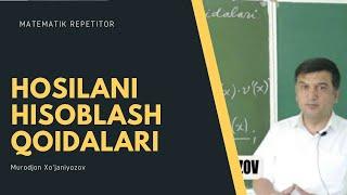 3. Hosilani hisoblash qoidalari. Algebra 11 sinf