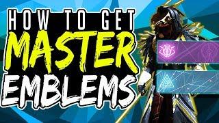 Destiny 2 - How To Get Master Cartographer & Gardener Emblems | MASTER EMBLEMS