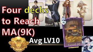 Recommend four decks with Avg. LV10 to reach Magic Awakened (9000) Harry Potter Magic Awakened Kang