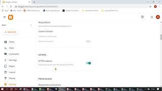 how to enable https ssl on blogger