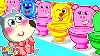 Baby Potty Training  How to Potty Songs  Wolfoo Nursery Rhymes & Kids Songs