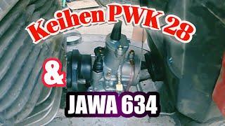 Keihen PWK 28 на ЯВУ 350 и Максималка Jawa 634