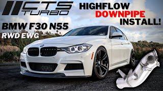 CTS Turbo Catted/Catless Downpipe Installation on BMW F30 335i N55 EWG RWD | Complete DIY Guide