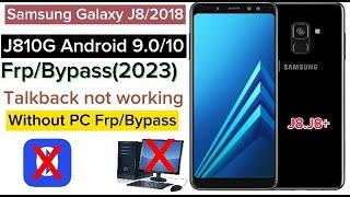 SAMSUNG J8/ J8 PLUS FRP UNLOCK OR GOOGLE ACCOUNT BYPASS WITHOUT PC || Android 9.0 10/2023  working