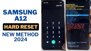 Samsung A12 Hard Reset | New Way 2024 Unlock Screen Lock in Seconds!