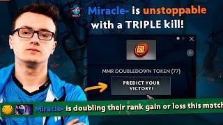 MIRACLE Doubles Down his MMR after picking his BEST Carry HERO in the patch