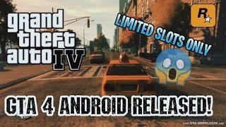 GTA 4 FOR ANDROID RELEASED! LIMITED SLOTS! NO VERIFICATION