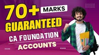 70+ Marks Guaranteed in Accounts | CA Foundation Accounts #shorts