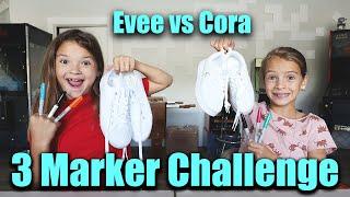 3 Marker Shoe Challenge!! DIY Fun Shoes!!