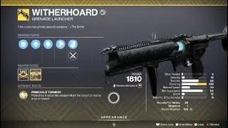 Witherhoard Exotic Weapon & Catalyst – Destiny 2