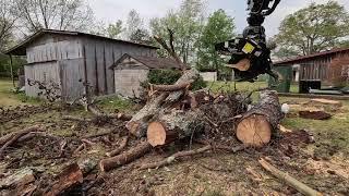 Rotobec Limb Reaper grapple saw in action