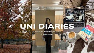 Uni Diaries  | A week in my life studying for exams & presentations ️