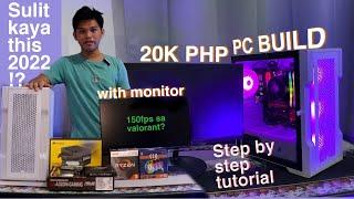 20K BUDGET RYZEN PC BUILD WITH MONITOR! KAYA BA THIS 2022!? Step by Step Tutorial!