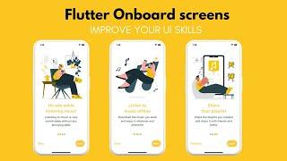 Flutter onboard screens - Flutter ui design tutorial in arabic