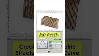 Parametric Structure (Rhino Grasshopper) #shorts