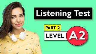 A2 Listening Test - Part 2 | English Listening Test