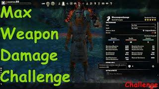 ESO:Max Weapon Damage Challenge