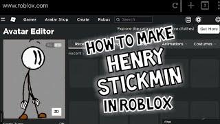 How to make Henry Stickmin in Roblox