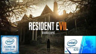 Resident Evil 7 on Intel UHD Graphics 620, intel core i5-8250U, 8GB RAM