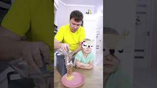 Dad cooks a yummy #shorts by Milli Star