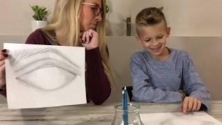 Shading Realistic Eyes with Mrs. Bruce (Part 1) | Draw with me | Art Tutorial