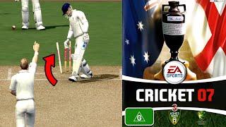 I played The Ashes on EA Sport's Cricket 07!