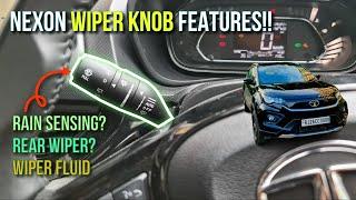 TATA NEXON 2023 XZ+(S) WIPER KNOB EXPLAINED | HOW TO USE WIPER FEATURES !!