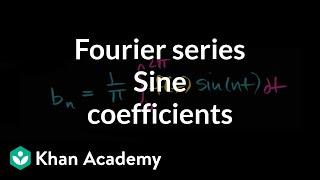 Fourier coefficients for sine terms