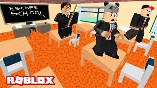 Çılgın Okuldan Kaçıyoruz!! - Panda ile Roblox Escape School Obby