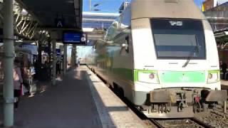 High speed train Finland on ride Helsinki to Tampere