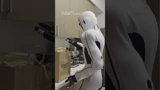 Humanoid EVE unpacks groceries | MODE: Autonomous | by 1X