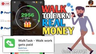 MAGLALAKAD KALANG PARA KUMITA | New Earning App 2024 | Walktask Legit or Scam | Review