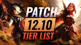 NEW PATCH 12.10 Tier List: Massive Meta Changes - League of Legends Season 12