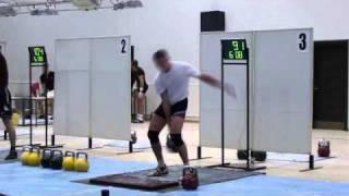 Snatch - Trunk extension before lower of KB in Snatch Finland 2010