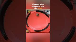 Phantom Orion Spinning in Tyre Wise  #shorts #beyblade #trending #viral