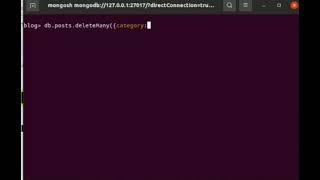 deleteMany() - mongodb database