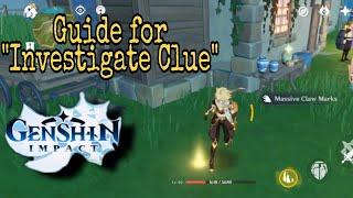 Genshin Impact - "Ravaged by Wolves" Investigate clue (Side story quest)