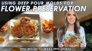 Using Deep Pour Silicone Molds For Flower Preservation - How To Encapsulate Flowers In Epoxy Resin
