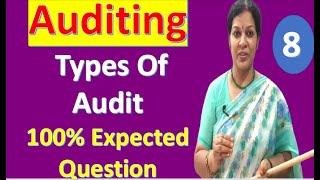 8. "Types Of Audit - 100% Expected Question" from Auditing Subject