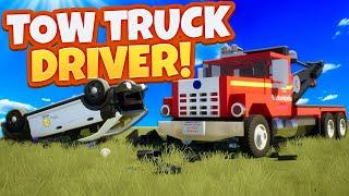 I Became a Tow Truck Driver in the BEST City RP in Brick Rigs Online Servers!