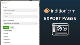 How to Export from your CRM (Exporting Grid Info) | Indition CRM