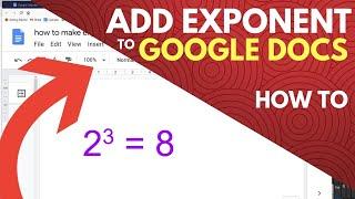 How to Make Exponents in Google Docs