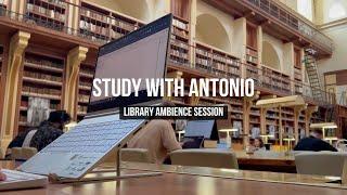 Library Ambience, Relaxing & Cozy Loop Ambience - Study With Antonio