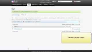 Plesk 12.0 -  Setting Up Mailing Lists