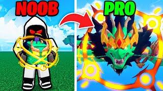 Noob To Pro Using The NEW DRAGON FRUIT.. (Blox Fruits)