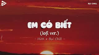 Em Có Biết Lofi - H2K x Bụi Chill | Cho Anh Mang Ngày Vui Đem Cất Bơ Vơ Hot TikTok / Lyrics Video