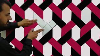 how to make 3D wall design | 3D wall painting | 3D wall texture new design | interior design ideas
